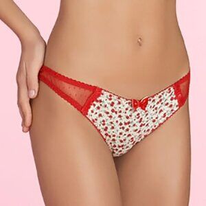 Agent Provocateur MECHELLE Thong NWT Red & White UBER RARE! [X]
